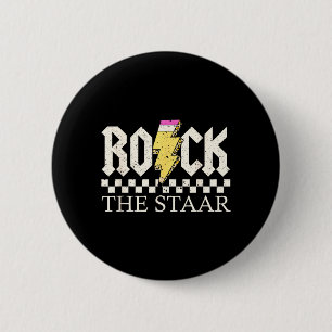 State Testing Test Day Shirt Rock The Staar 6 Cm Round Badge