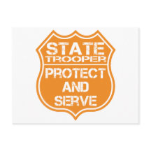 State Trooper Badge Protect and Serve