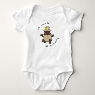 State trooper mummy baby bodysuit