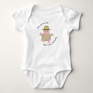 State trooper mummy baby bodysuit
