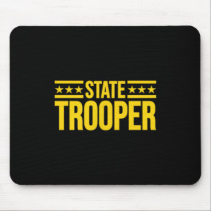 State Trooper Police Uniform Costume Mouse Pad