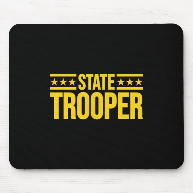 State Trooper Police Uniform Costume Mouse Pad (Front)