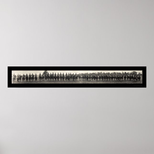 State Troopers in MI Photo 1917 Poster (Front)