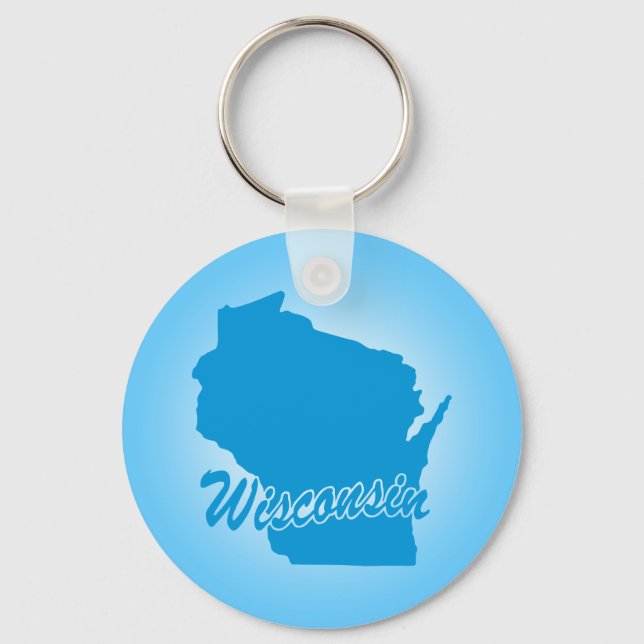 State Wisconsin Key Ring (Front)