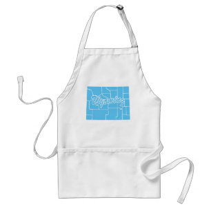 State Wyoming Adult Apron