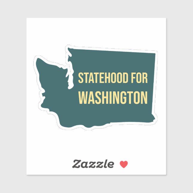 Statehood for Washington Retro Minimalist Joke (Sheet)