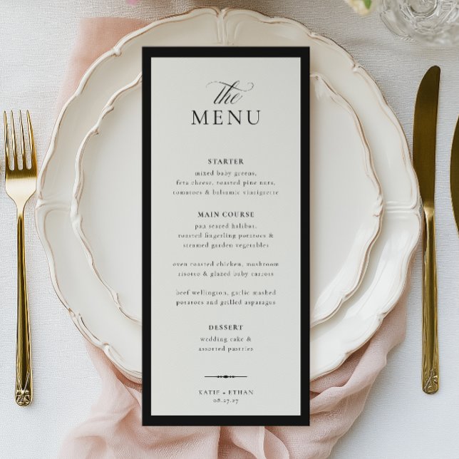 STATELY CALLIGRAPHY Wedding Menu (Creator Uploaded)