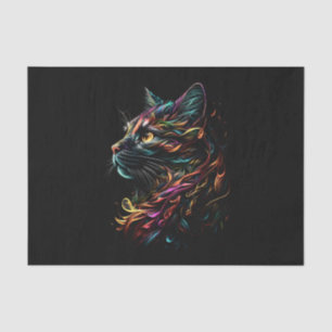 Stately Feline Profile  Tissue Paper