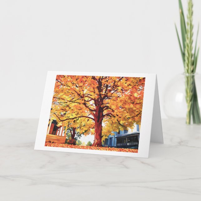 STATELY TREE ON HIGH STREET card (Front)