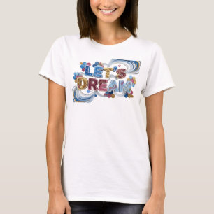 Statement Blue LET'S DREAM Print T-Shirt