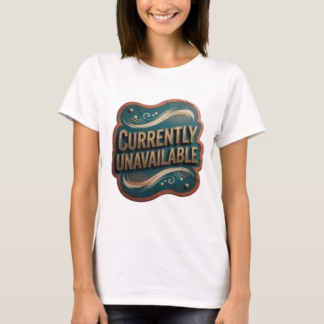 Statement Gold CURRENTLY UNAVAILABLE 3D Text Art T-Shirt (Front)