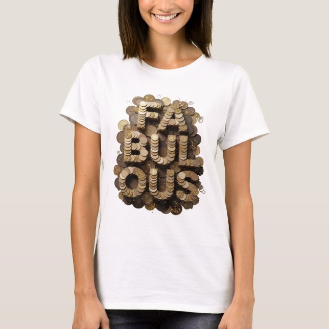 Statement Gold FABULOUS Print T-Shirt (Front)