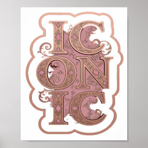 Statement Pink ICONIC Custom Design Poster