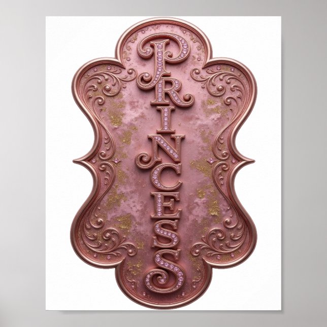 Statement Pink PRINCESS Design Poster (Front)