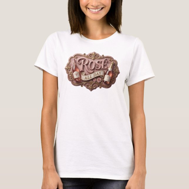 Statement Pink ROS ALL DAY Statement Tee (Front)