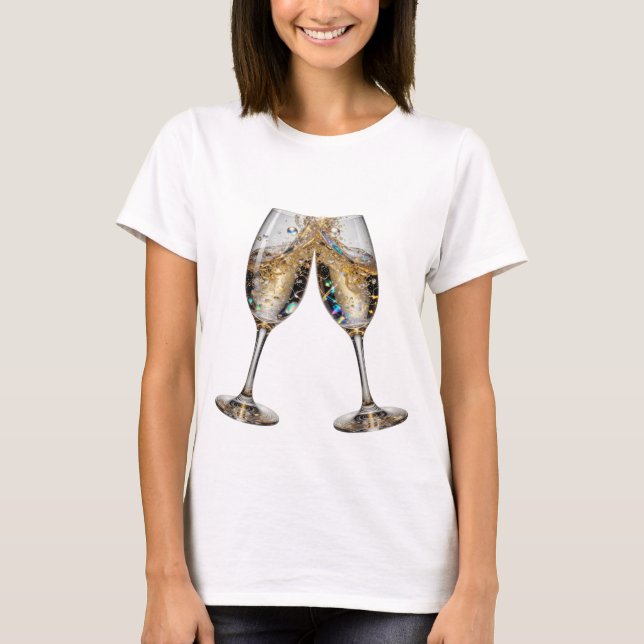 Statement Silver CHEERS TO GOOD HEALTH Slogan Tee (Front)