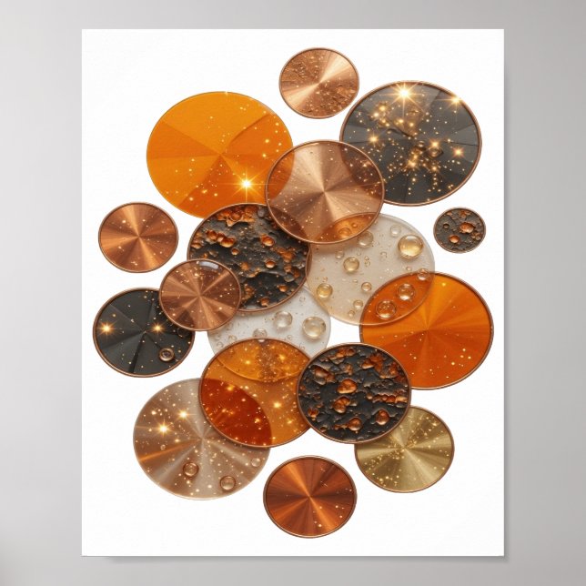 Statement Silver COPPER BALLS Custom Tee Poster (Front)