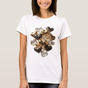 Statement Silver HEARTS OF GOLD AND GLASS T-Shirt