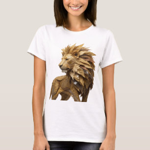 Statement Silver LION KING Text Design T-Shirt