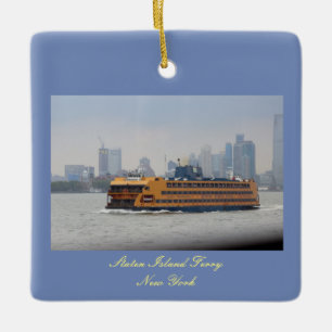 Staten Island Ferry Ceramic Tree Decoration