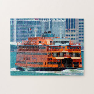 Staten Island Ferry. Christmas Greetings Jigsaw Puzzle
