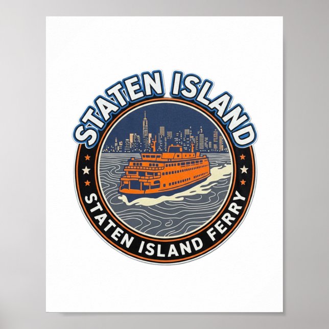 Staten Island Ferry – Dawn Passage Poster (Front)