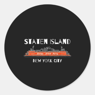 Staten Island Ferry New York Classic Round Sticker