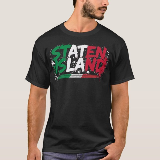 Staten Island Italian Basic T-Shirt (Front)
