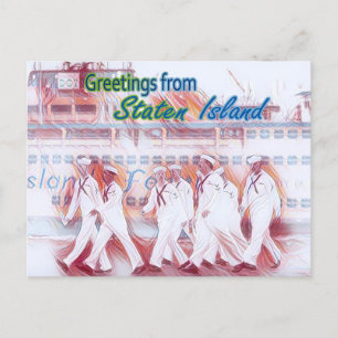 Staten Island Sailor Holiday Postcard