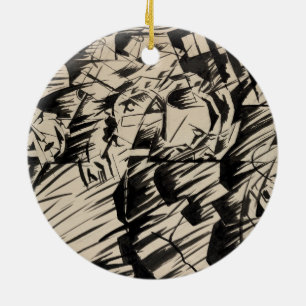 States of Mind Those Who Go Ceramic Ornament