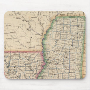States of Mississippi and Louisiana Mouse Pad