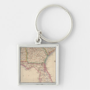 States of South Carolina, Georgia, and Alabama Key Ring