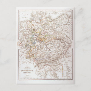 States of the German Confederation Postcard