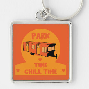 Static Caravan Home Gift Key Ring