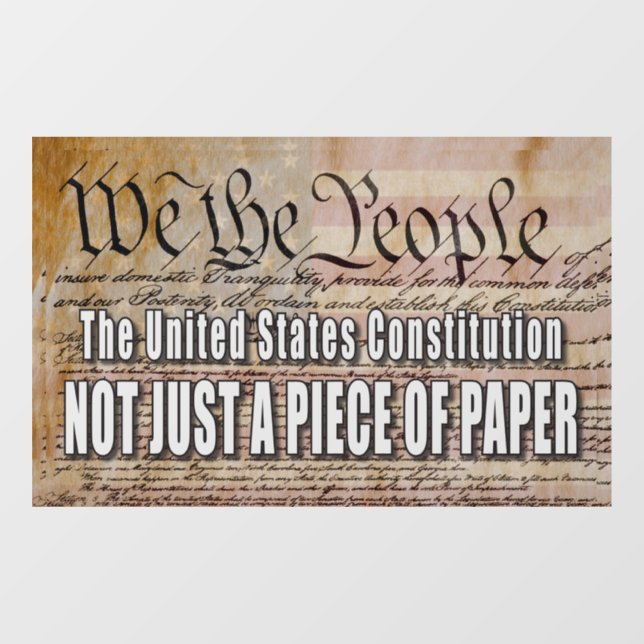 Static Cling Decal U.S. Constitution (Sheet)