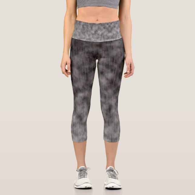 Static Mourning Capri Leggings (Front)