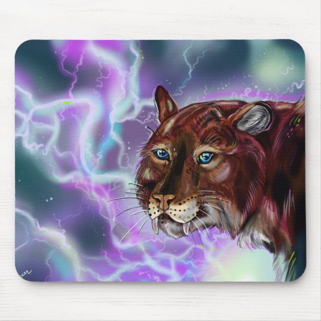 Static Storm Lighting Sabre Mouse Pad (Front)