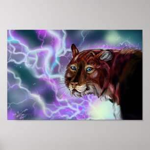 Static Storm Lighting Sabre Poster
