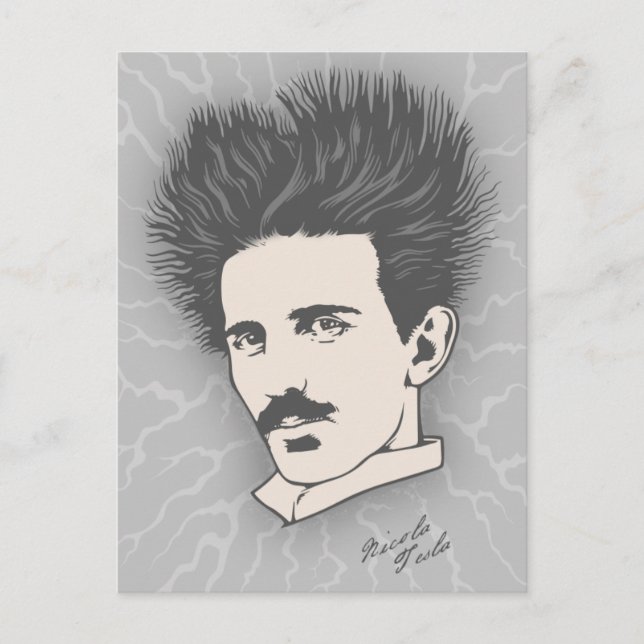 Static Tesla Postcard (Front)