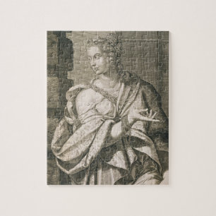 Statilia Messalina third wife of Nero (engraving) Jigsaw Puzzle