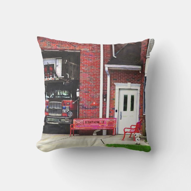 Station 17 Firehouse Cushion (Front)