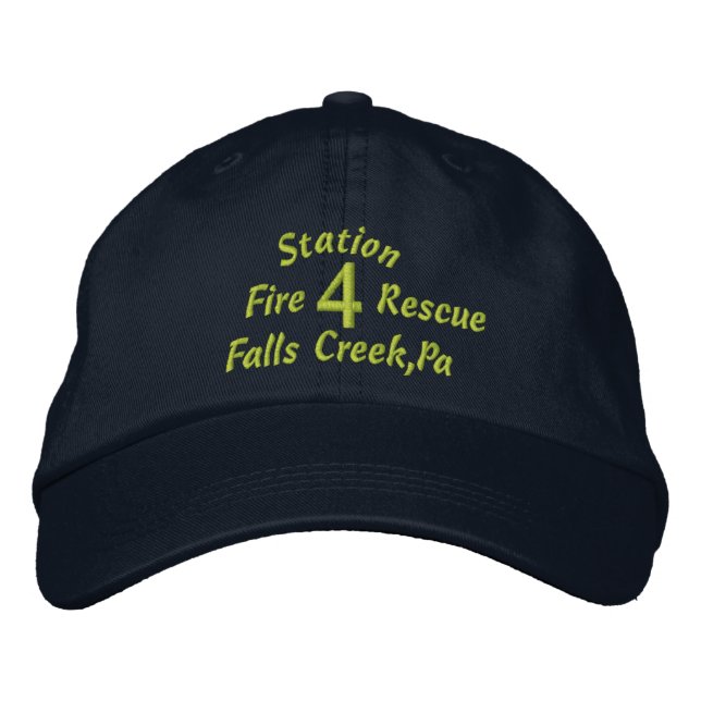 Station, 4, Falls Creek,Pa, Fire, Rescue-Hat Embroidered Hat (Front)