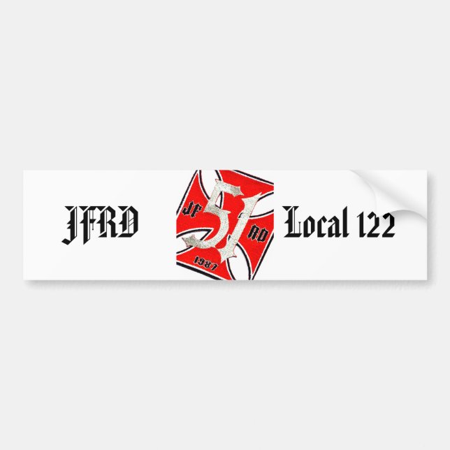station-51-patch-dammit,    JFRD               ... Bumper Sticker (Front)