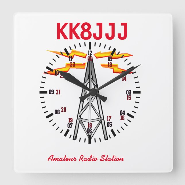 Station Clock for Ham Radio Operators (Front)