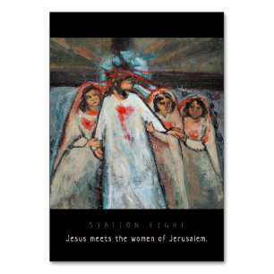 Station Eight, Jesus meets women, Prayer Card