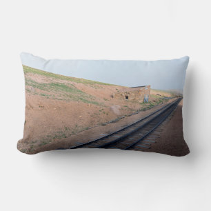Station House Along Historic Cog Railway Lumbar Cushion