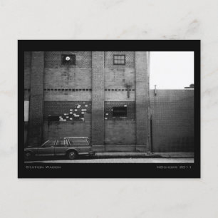 Station Wagon Urban Industrial Cityscape Postcard
