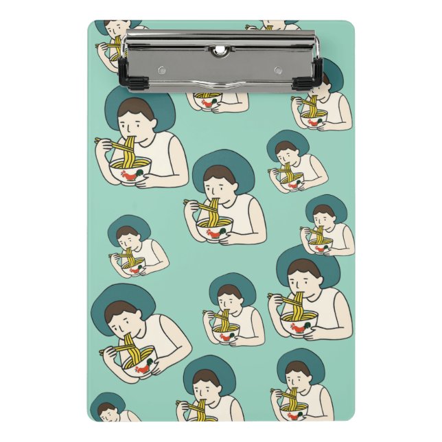 Stationary Chicken Noodle  Mini Clipboard (Front)