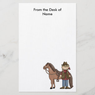 Stationary Cowgirl & Horse Stationery