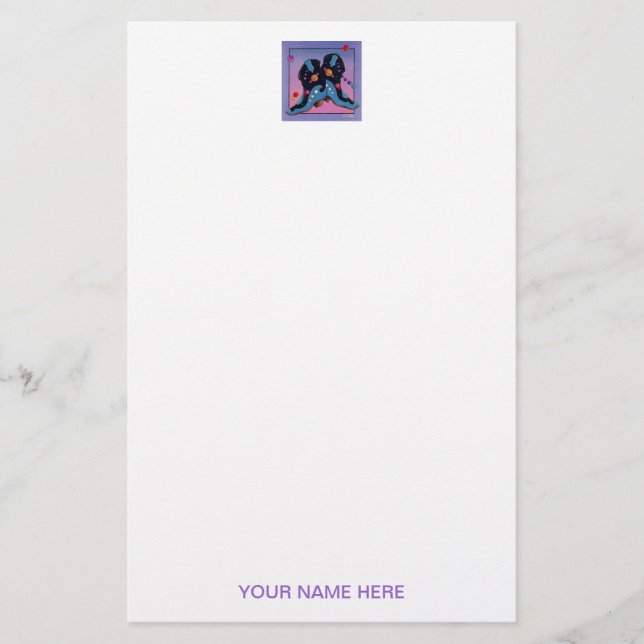 Stationary - Midnight Cowboy Boots Stationery (Front)